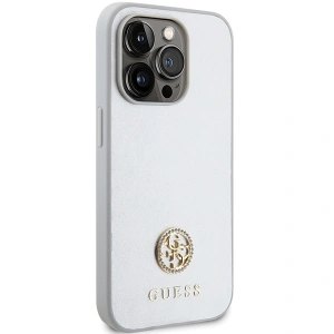 Buy Guess GUHCP15XPS4DGPS Apple iPhone 15 Pro Max hardcase Strass Metal Logo silver - GUE3001 - {ean13} - Home Screen Store Europe