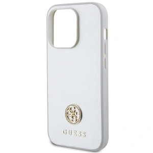 Buy Guess GUHCP15XPS4DGPS Apple iPhone 15 Pro Max hardcase Strass Metal Logo silver - GUE3001 - {ean13} - Home Screen Store Europe