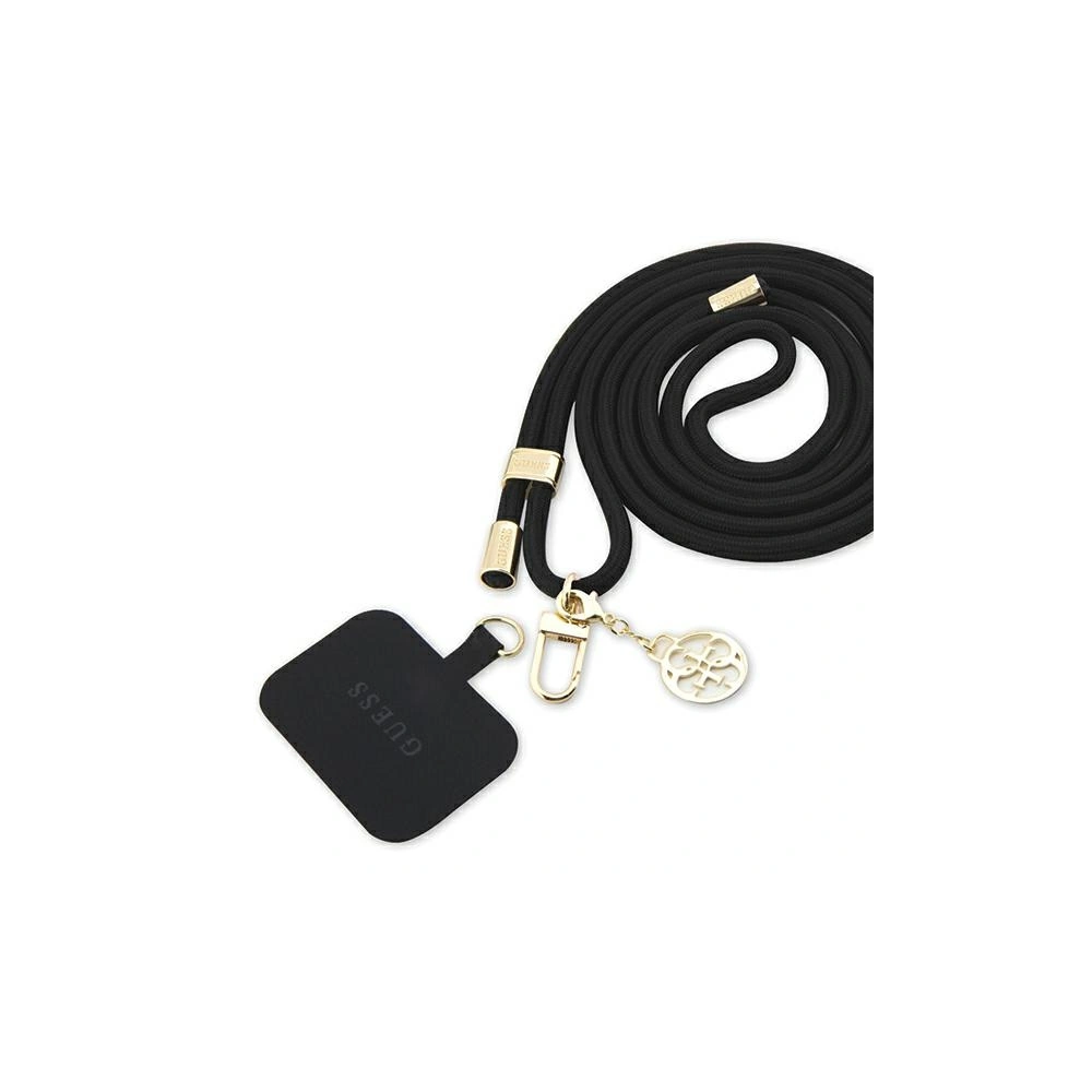 Pasek Guess GUOUCNMG4EK Universal CBDY Cord Nylon 4G Metal Charm czarny/black