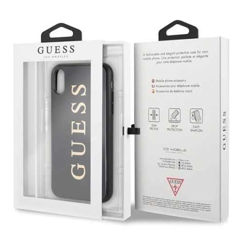 Kup Etui Guess GUHCI61TGGGBK Apple iPhone XR černý/black hard case Classic Double Layer Glitter - GUE067BLK - {ean13} - Sklep Home Screen