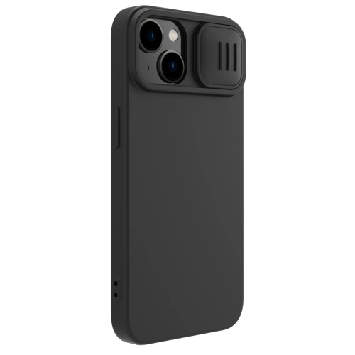 Kup Etui Nillkin CamShield Silky Silicone Case Apple iPhone 15 Plus / 14 Plus czarne - NLK1286 - {ean13} - Sklep Home Screen