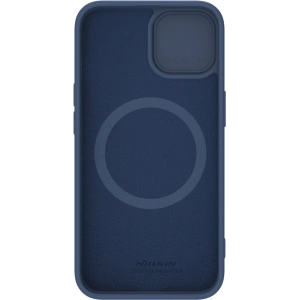 Kup Etui Nillkin CamShield Silky Silicone Case Apple iPhone 15 Plus / 14 Plus ciemnoniebieskie - NLK1287 - {ean13} - Sklep Home Screen