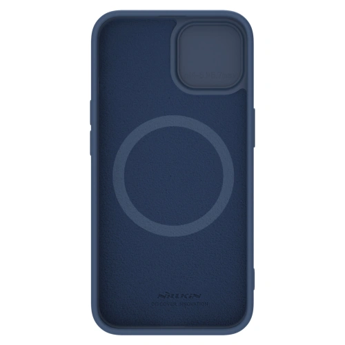 Kup Etui Nillkin CamShield Silky Silicone Case Apple iPhone 15 Plus / 14 Plus sötétkék - NLK1287 - {ean13} - Sklep Home Screen