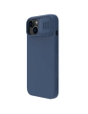 Kup Etui Nillkin CamShield Silky Silicone Case Apple iPhone 15 Plus / 14 Plus ciemnoniebieskie - NLK1287 - {ean13} - Sklep Home Screen