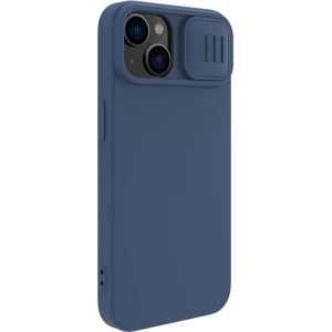 Kup Etui Nillkin CamShield Silky Silicone Case Apple iPhone 15 Plus / 14 Plus ciemnoniebieskie - NLK1287 - {ean13} - Sklep Home Screen