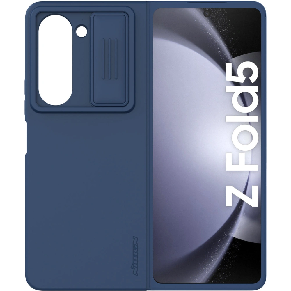 Etui Nillkin CamShield Silky Silicone Case Samsung Galaxy Z Fold5 ciemnoniebieskie
