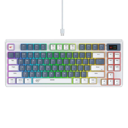 Kup Havit Tastatura mecanică de gaming KB884L alb - HVT237 - {ean13} - Sklep Home Screen