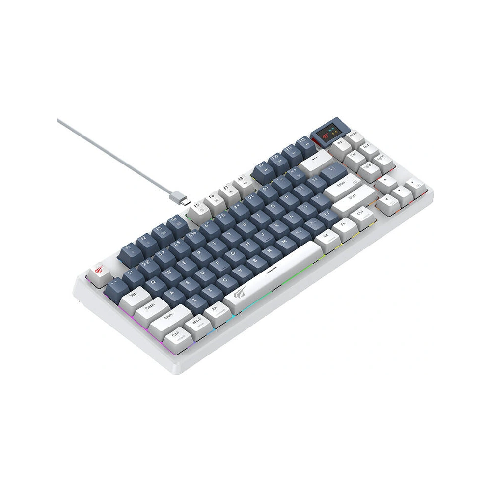 Klawiatura gamingowa mechaniczna Havit KB884L biała
