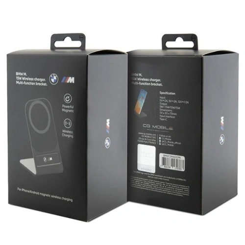 Buy BMW BMDCSMADGPK 15W M Edition MagSafe black inductive charger - BMW522 - {ean13} - Home Screen Store Europe