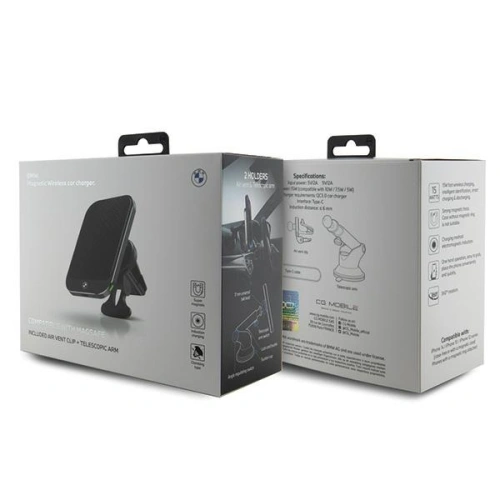 Kup Uchyt do auta indukční BMW BMMWCCDTPK 15W na sklo / do mřížky ventilace MagSafe Signature Edition černý/black - BMW523 - {ean13} - Sklep Home Screen