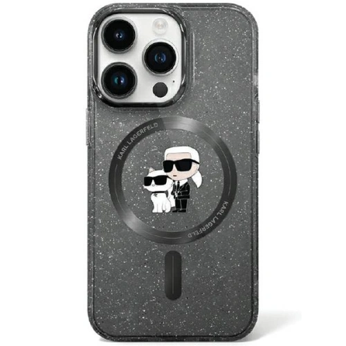 Kup Etui Karl Lagerfeld KLHMN61HGKCNOK Apple iPhone XR / 11 hardcase Karl&Choupette Glitter MagSafe černý/black - KLD1751 - {ean13} - Sklep Home Screen