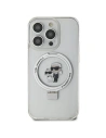 Etui Karl Lagerfeld KLHMN61HMRSKCH Apple iPhone XR / 11 hardcase Ring Stand Karl&Choupettte MagSafe biały/white