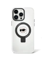 Etui Karl Lagerfeld KLHMP15LHMRSKHH Apple iPhone 15 Pro hardcase Ring Stand Karl Head MagSafe bílý/white