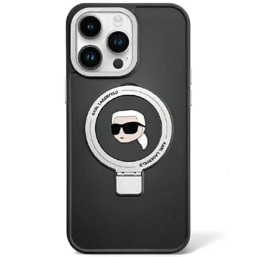 Kup Case Karl Lagerfeld KLHMP15LHMRSKHK Apple iPhone 15 Pro Hardcase Ring Stand Karl Head MagSafe schwarz/black - KLD1758 - {ean13} - Sklep Home Screen