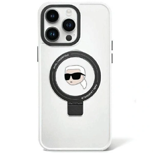 Kup Etui Karl Lagerfeld KLHMP15SHMRSKHH Apple iPhone 15 hardcase Ring Stand Karl Head MagSafe bílý/white - KLD1762 - {ean13} - Sklep Home Screen