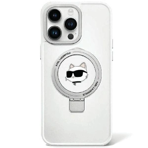 Kup Etui Karl Lagerfeld KLHMP15XHMRSCHH Apple iPhone 15 Pro Max hardcase Ring Stand Choupette Head MagSafe bílý/white - KLD1764 - {ean13} - Sklep Home Screen