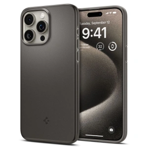 Kup Etui Spigen Thin Fit Apple iPhone 15 Pro Max Gunmetal - SPN3156 - {ean13} - Sklep Home Screen