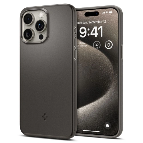 Kup Case Spigen Thin Fit Apple iPhone 15 Pro Max Gunmetal - SPN3156 - {ean13} - Sklep Home Screen