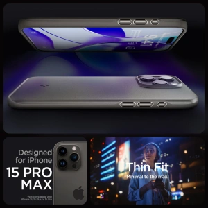 Buy Spigen Thin Fit Apple iPhone 15 Pro Max Gunmetal - SPN3156 - {ean13} - Home Screen Store Europe