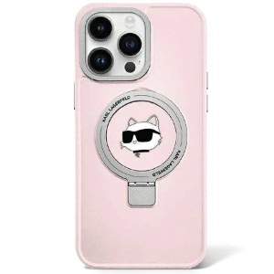 Kup Etui Karl Lagerfeld KLHMP15XHMRSCHP Apple iPhone 15 Pro Max hardcase Ring Stand Choupette Head MagSafe růžový/pink - KLD1765 - {ean13} - Sklep Home Screen
