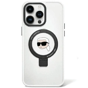 Kup Etui Karl Lagerfeld KLHMP15XHMRSKHH Apple iPhone 15 Pro Max hardcase Ring Stand Karl Head MagSafe bílý/white - KLD1766 - {ean13} - Sklep Home Screen