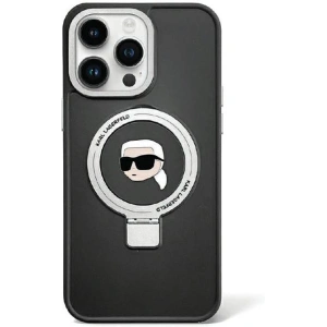Kup Etui Karl Lagerfeld KLHMP15XHMRSKHK Apple iPhone 15 Pro Max hardcase Ring Stand Karl Head MagSafe černý/black - KLD1767 - {ean13} - Sklep Home Screen