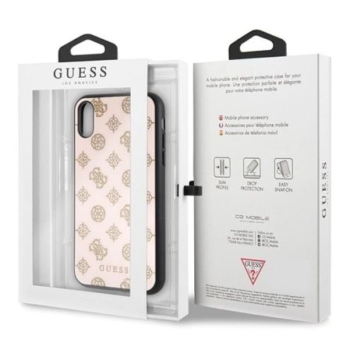 Kup Etui Guess GUHCI61TGGPLP Apple iPhone XR jasně růžový/light pink hard case Peony G Double Layer Glitter - GUE069PNK - {ean13} - Sklep Home Screen