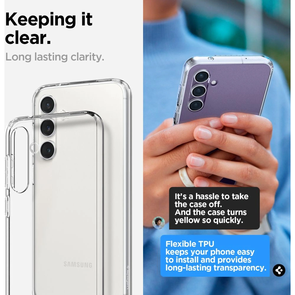 Etui Spigen Liquid Crystal Samsung Galaxy S23 FE Crystal Clear