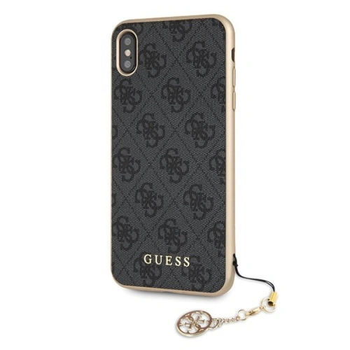 Buy Guess GUHCI65GF4GGR iPhone Xs Max gray hard case 4G Charms Collection - GUE071GRY - {ean13} - Home Screen Store Europe