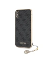 Buy Guess GUHCI65GF4GGR iPhone Xs Max gray hard case 4G Charms Collection - GUE071GRY - {ean13} - Home Screen Store Europe