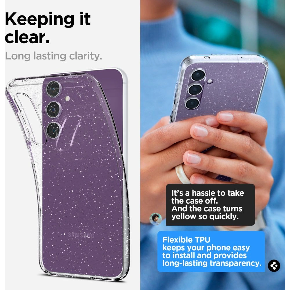 Etui Spigen Liquid Crystal Samsung Galaxy S23 FE Glitter Crystal