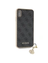 Buy Guess GUHCI65GF4GGR iPhone Xs Max gray hard case 4G Charms Collection - GUE071GRY - {ean13} - Home Screen Store Europe