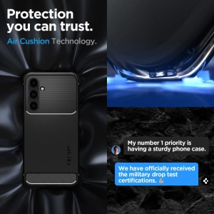 Kup Case Spigen Rugged Armor Samsung Galaxy S23 FE Matt Schwarz - SPN3162 - {ean13} - Sklep Home Screen