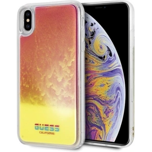 Kup Etui Guess GUHCI65GLCPI Apple iPhone XS Max różowy/pink hard case California Glow in the dark - GUE072PNK - {ean13} - Sklep Home Screen