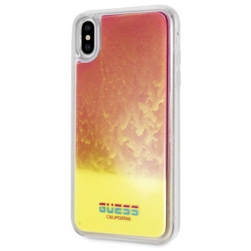 Kup Etui Guess GUHCI65GLCPI Apple iPhone XS Max roz/pink hard case California Glow in the dark - GUE072PNK - {ean13} - Sklep Home Screen