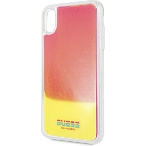 Kup Etui Guess GUHCI65GLCPI Apple iPhone XS Max różowy/pink hard case California Glow in the dark - GUE072PNK - {ean13} - Sklep Home Screen