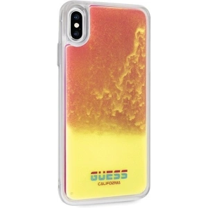 Kup Etui Guess GUHCI65GLCPI Apple iPhone XS Max różowy/pink hard case California Glow in the dark - GUE072PNK - {ean13} - Sklep Home Screen
