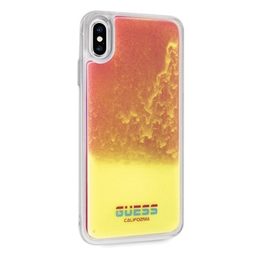 Kup Etui Guess GUHCI65GLCPI Apple iPhone XS Max roz/pink hard case California Glow in the dark - GUE072PNK - {ean13} - Sklep Home Screen