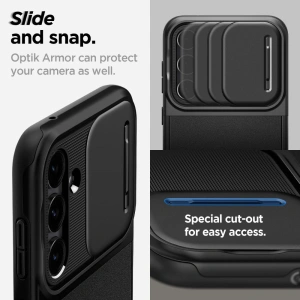 Kup Case Spigen Optik Armor Samsung Galaxy S23 FE Schwarz - SPN3167 - {ean13} - Sklep Home Screen