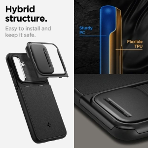 Kup Case Spigen Optik Armor Samsung Galaxy S23 FE Schwarz - SPN3167 - {ean13} - Sklep Home Screen