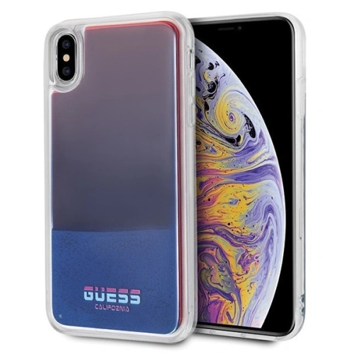 Kup Etui Guess GUHCI65GLCRE Apple iPhone XS Max roșu/red hard case California Glow in the dark - GUE073RED - {ean13} - Sklep Home Screen
