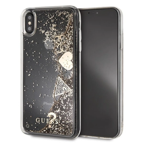 Kup Etui Guess GUHCI65GLHFLGO Apple iPhone XS Max arany/złoty kemény tok Csillogó Szívek - GUE074GLD - {ean13} - Sklep Home Screen