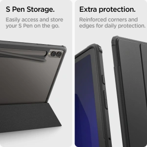 Buy Spigen Ultra Hybrid Pro Samsung Galaxy Tab S9+ Plus / S10+ Plus Black - SPN3174 - {ean13} - Home Screen Store Europe