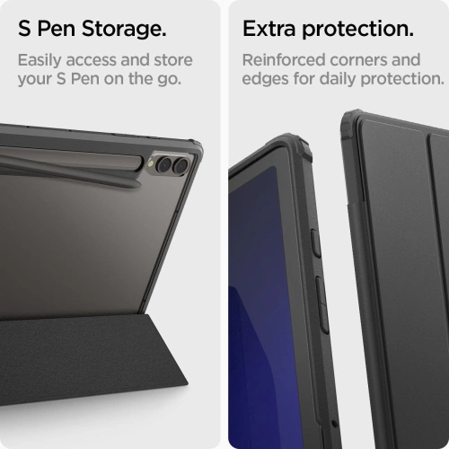 Buy Spigen Ultra Hybrid Pro Samsung Galaxy Tab S9+ Plus / S10+ Plus Black - SPN3174 - {ean13} - Home Screen Store Europe