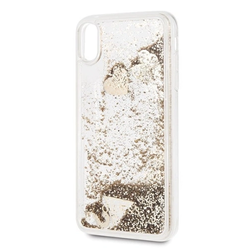 Kup Etui Guess GUHCI65GLHFLGO Apple iPhone XS Max arany/złoty kemény tok Csillogó Szívek - GUE074GLD - {ean13} - Sklep Home Screen