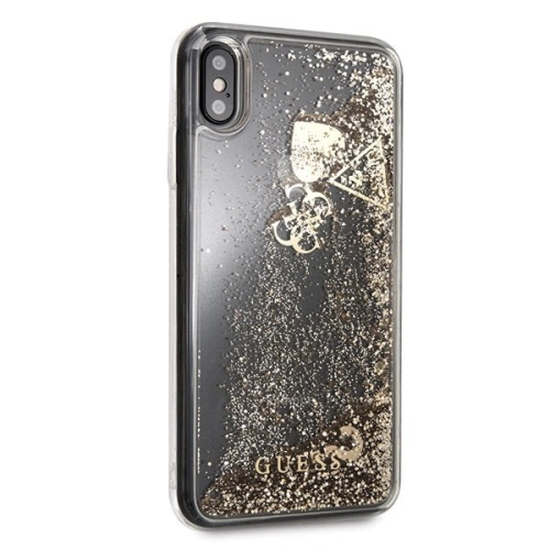 Kup Etui Guess GUHCI65GLHFLGO Apple iPhone XS Max arany/złoty kemény tok Csillogó Szívek - GUE074GLD - {ean13} - Sklep Home Screen