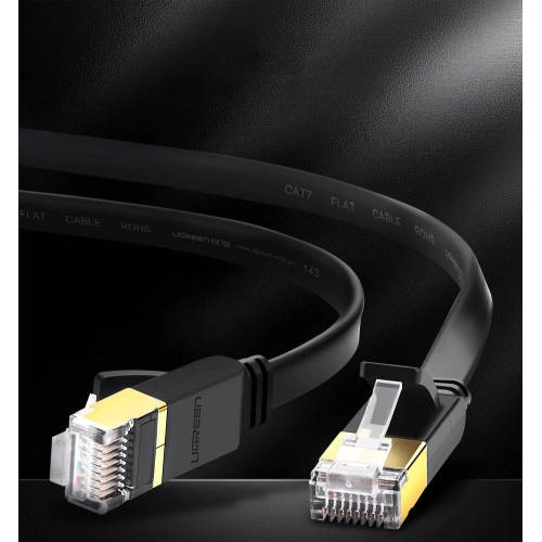 Kup UGREEN plat Ethernet RJ45 Cat.7 STP LAN 10Gbps cablu de rețea 3m negru - UGR1749 - {ean13} - Sklep Home Screen