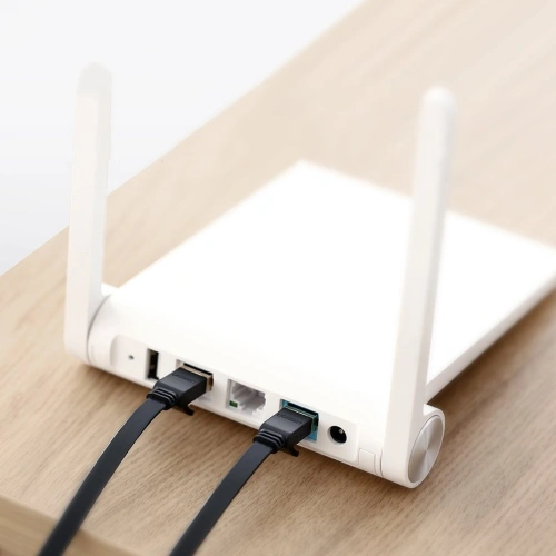 Kup UGREEN plat Ethernet RJ45 Cat.7 STP LAN 10Gbps cablu de rețea 3m negru - UGR1749 - {ean13} - Sklep Home Screen