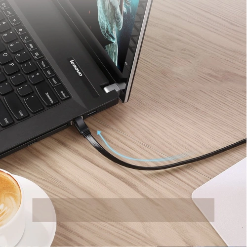 Kup Ploché síťové kabel UGREEN Ethernet RJ45 Cat.7 STP LAN 10Gbps 3m černý - UGR1749 - {ean13} - Sklep Home Screen