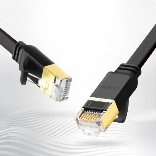 Kup UGREEN plat Ethernet RJ45 Cat.7 STP LAN 10Gbps cablu de rețea 3m negru - UGR1749 - {ean13} - Sklep Home Screen